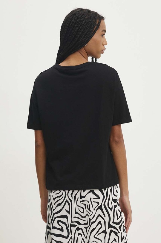 Odzież Answear Lab t-shirt bawełniany 3683.tjs czarny