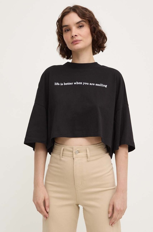 Answear Lab t-shirt bawełniany czarny 18876.tjs