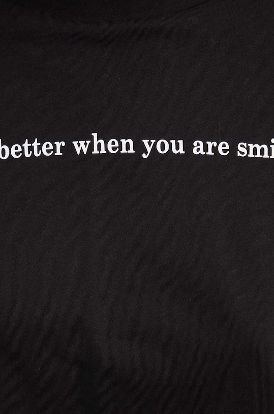 Answear Lab t-shirt bawełniany 18876.tjs czarny