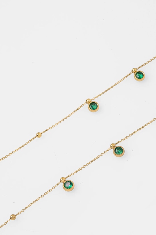 Цепочка и браслет Answear.LAB 32183.32182.fos зелёный WW25