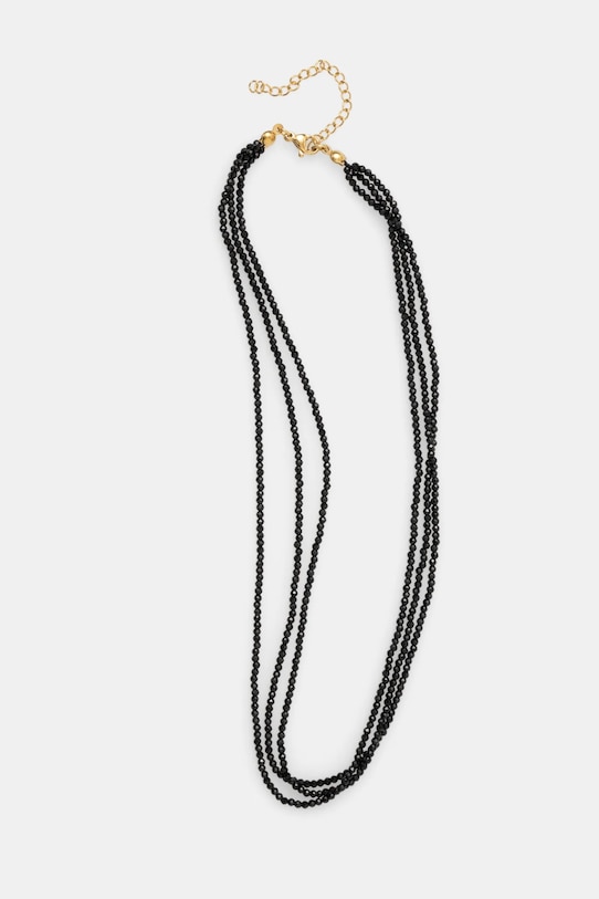 Кольє і сережки Answear.LAB чорний 3row.22211.fos