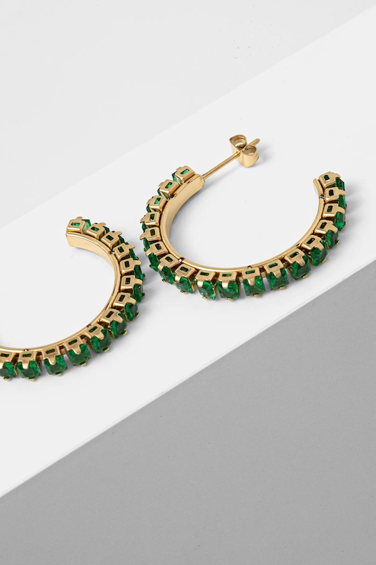 Обици Answear Lab (2 броя) BO09.BO10.fms зелен WW25