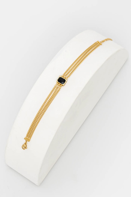 Answear Lab bransoletka cyrkonia złoty 220018.HWK