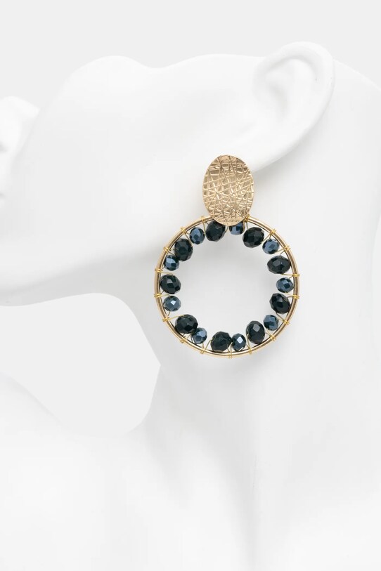 Сережки Answear.LAB 08.ILK чёрный WW25