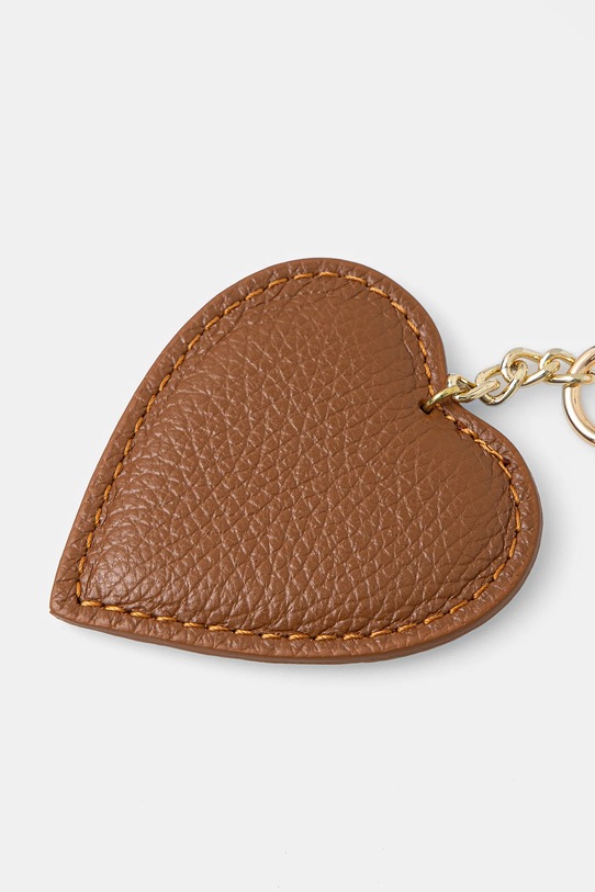 Answear Lab breloc de piele heart.fos maro WW25