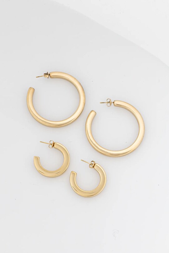 Сережки Answear.LAB 2-pack Gift Box золотий D5724.D5722.hms