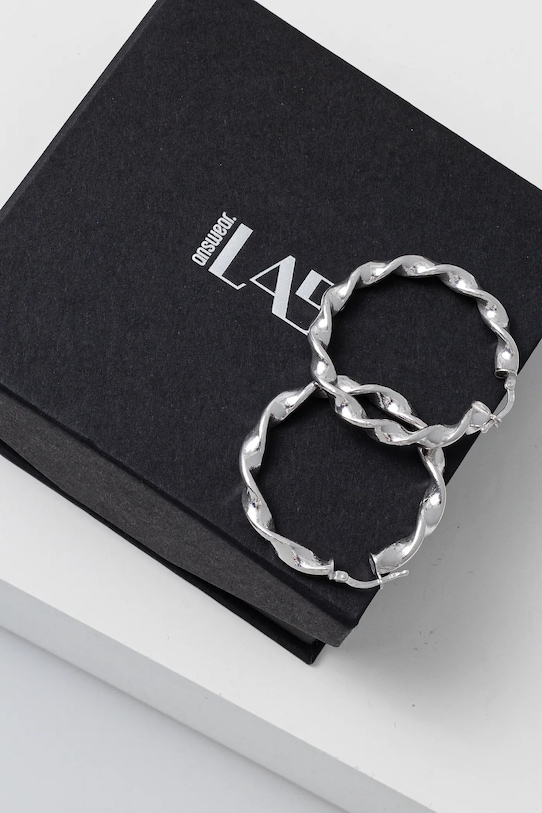 Срібні сережки Answear.LAB PART6/3.hos срібний WW25