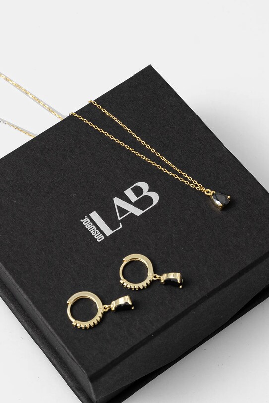 Аксесуари Кольє та сережки зі срібла Answear.LAB PGAR794.PPAC61N.hos золотий