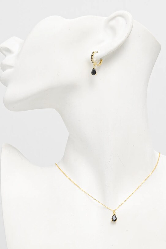 Кольє та сережки зі срібла Answear.LAB золотий PGAR794.PPAC61N.hos