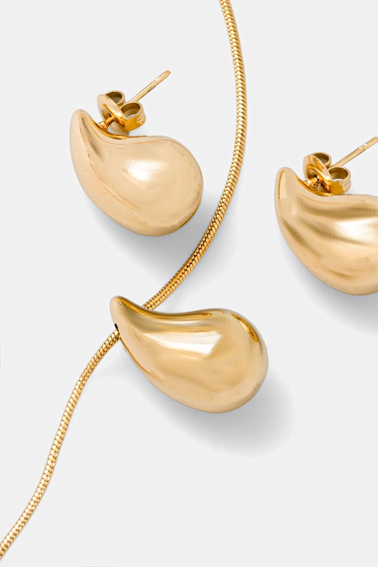 Náušnice a náhrdelník Answear.LAB 7190973601.7190921001.h zlatá WW25