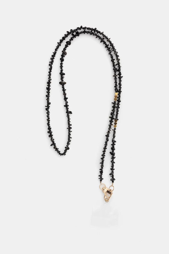 Remienok na telefón Answear.LAB textilný čierna TX007.hak