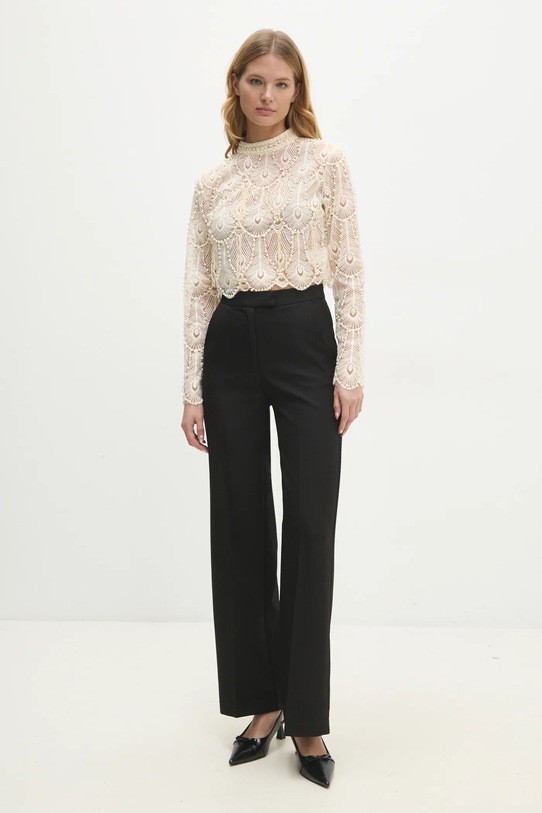 Answear Lab bluzka .0278.ios beżowy WW25