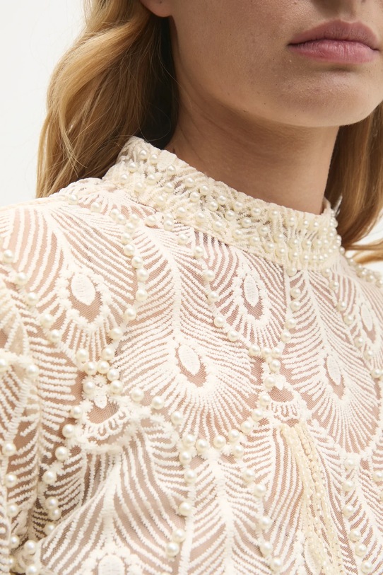 Answear Lab bluzka .0278.ios beżowy