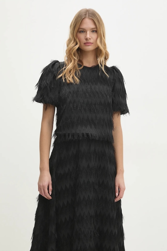 Blúzka Answear.LAB regular čierna 23168.ios