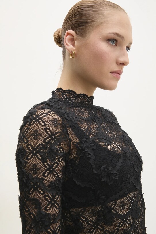 Answear Lab longsleeve negru 61755.ILK