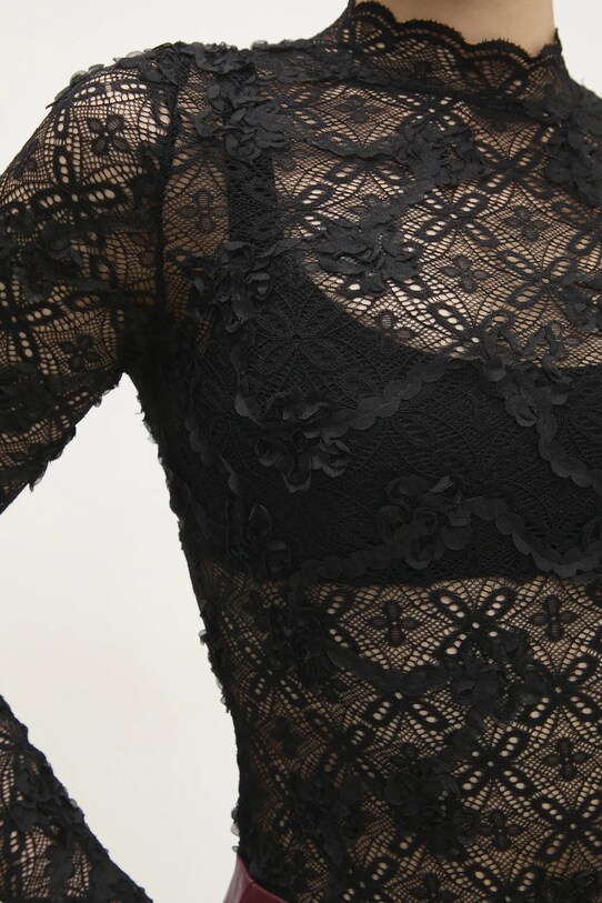 Answear Lab longsleeve 61755.ILK negru