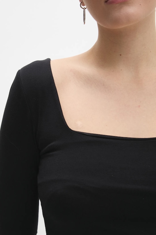 Answear Lab longsleeve .084.ILK negru