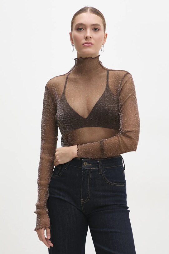 Блузка Answear Lab коричневий A22603.hos