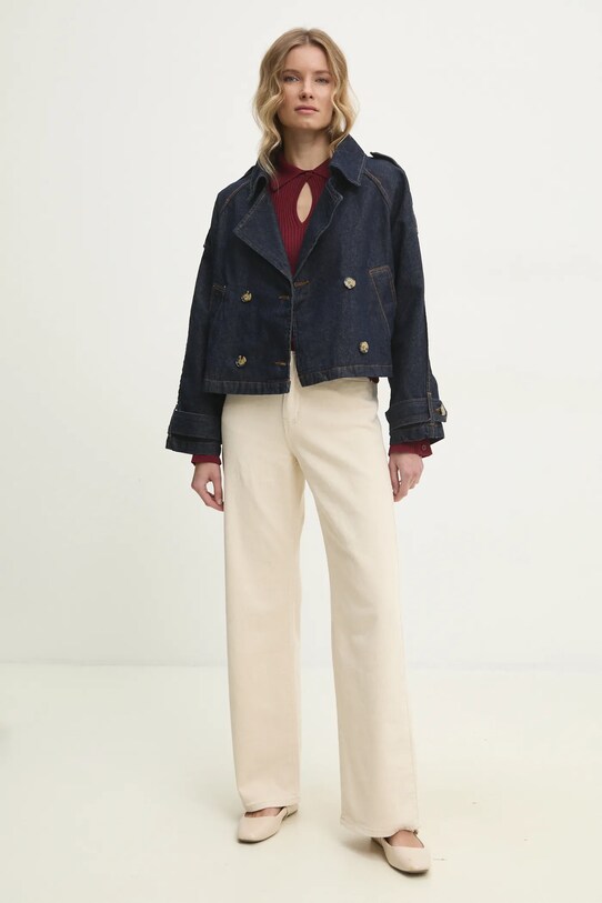Answear Lab bluza sng.63.tos burgundia WW25