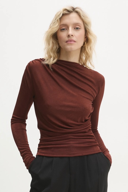 Блузка Answear.LAB длинный коричневый 20173.tms