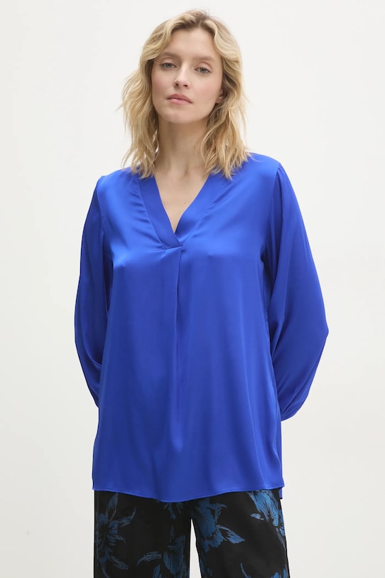 Answear Lab camicetta semplice blu navy 1010.tos