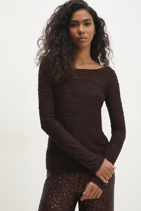 Halenka Answear.LAB hladký hnědá 3300.ilk