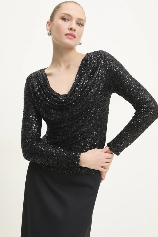 Answear.LAB bluzka pozostałe czarny RM.520.flk