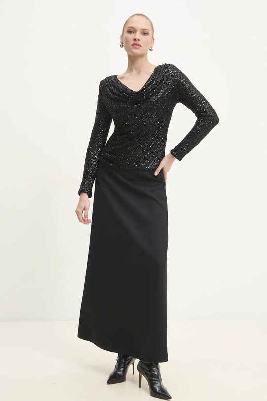 Answear Lab bluza RM.520.flk negru WW25