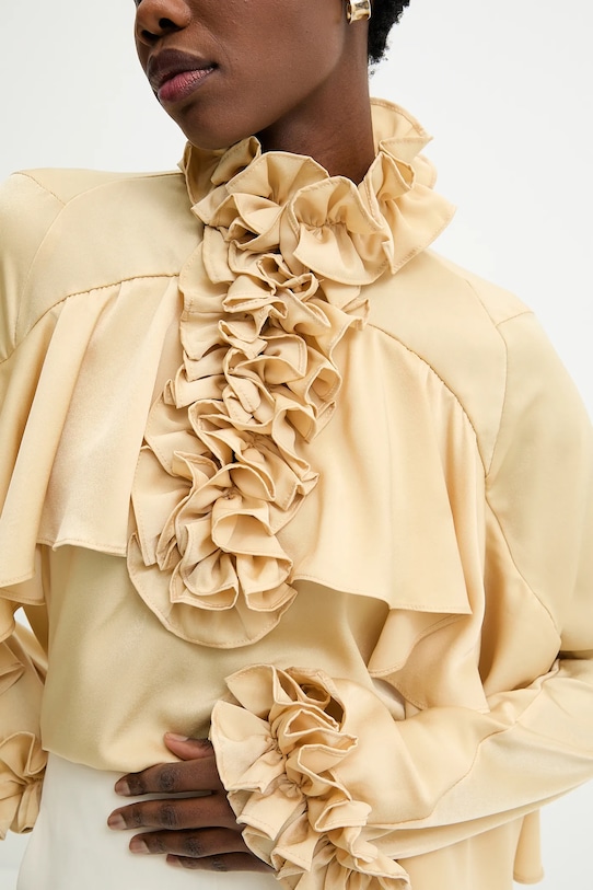 Answear.LAB bluzka z falbanką damska z wiskozy 9674.fos