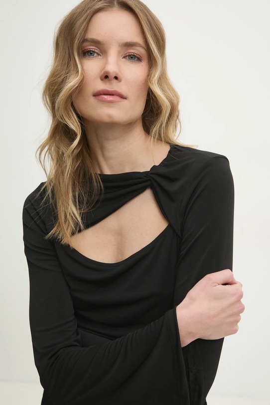 Answear Lab bluza sng.85.tos negru