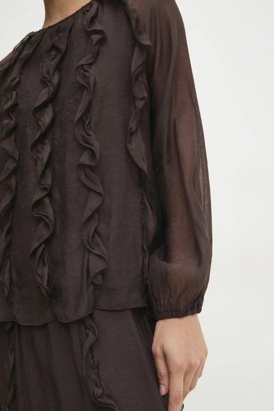 Blúzka Answear.LAB sw1003.ios hnedá