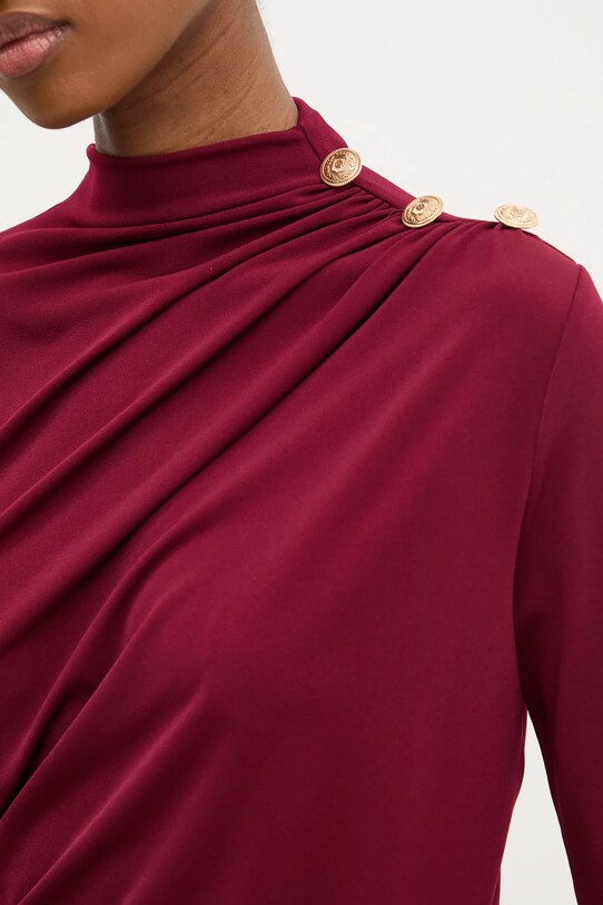 Answear Lab bluza sng.95.tos burgundia