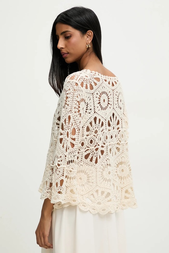 Oblečenie Bavlnená blúzka Answear.LAB WF5417NV.ums béžová