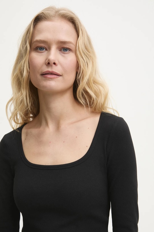 Majica z dolgimi rokavi Answear.LAB črna LLT.624CHARLIE.ums