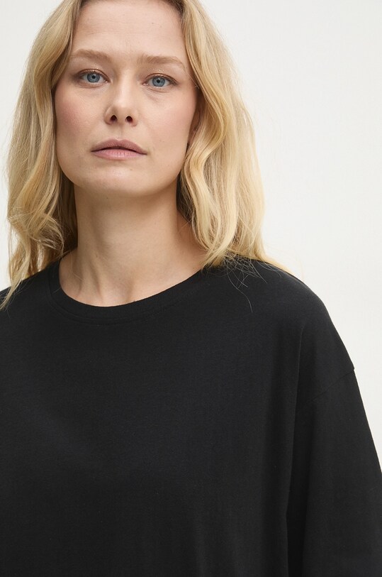 Bavlnené tričko Answear.LAB čierna LTS.149BUSEBLKR2.ums