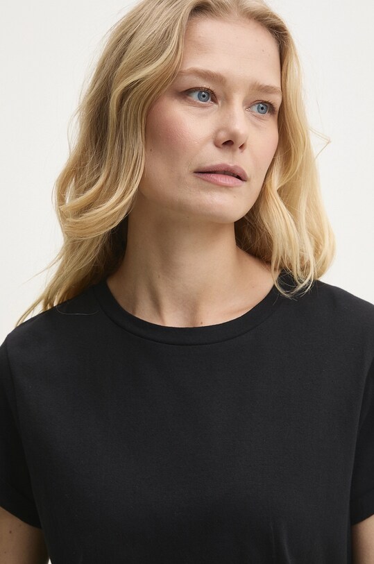 Answear.LAB t-shirt bawełniany czarny LTS.149ELEANORBL.ums