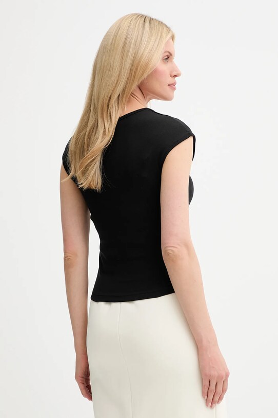 Odzież Answear.LAB t-shirt bawełniany LTS.149IRMABLK.ums czarny