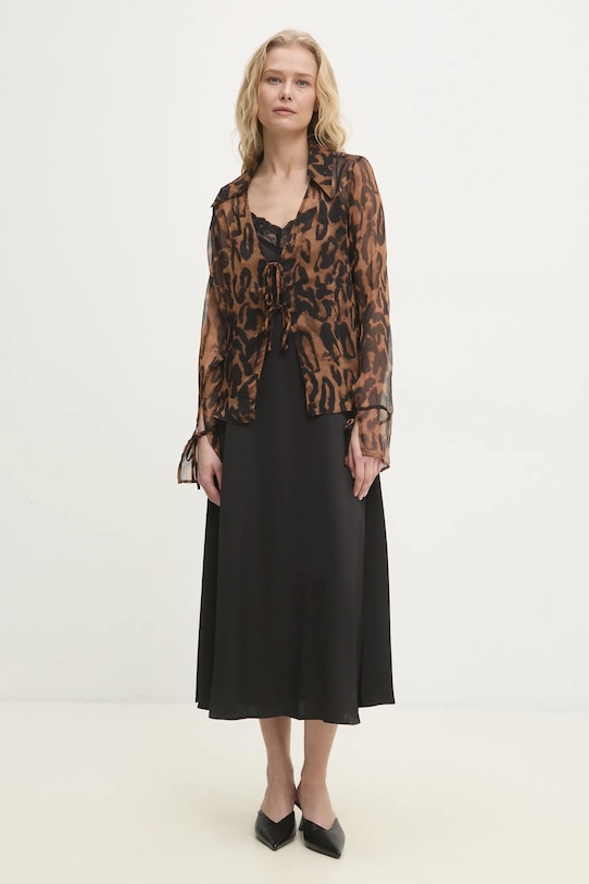 Рубашка Answear.LAB LWT.272KARA.ums коричневый WW25