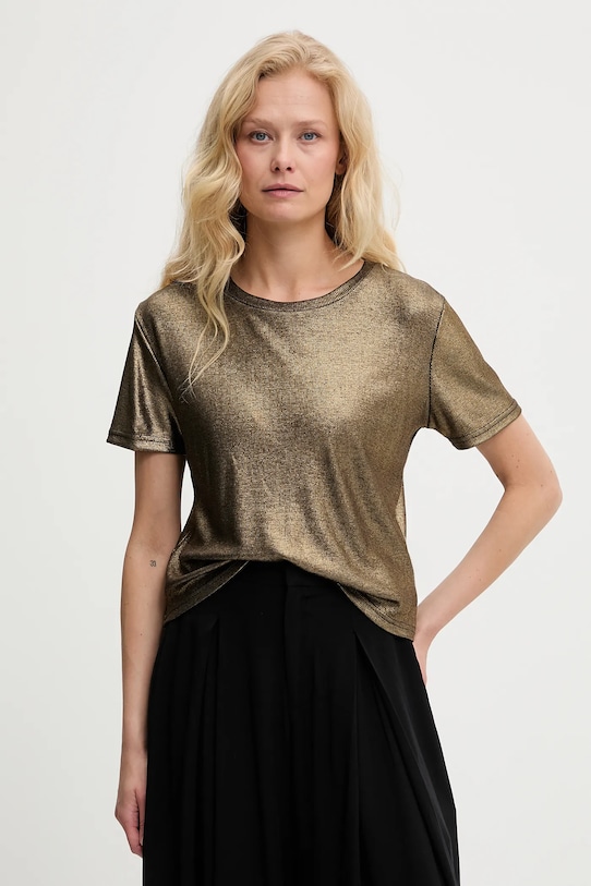 Тениска Answear.LAB стандартна черен 8375.hos