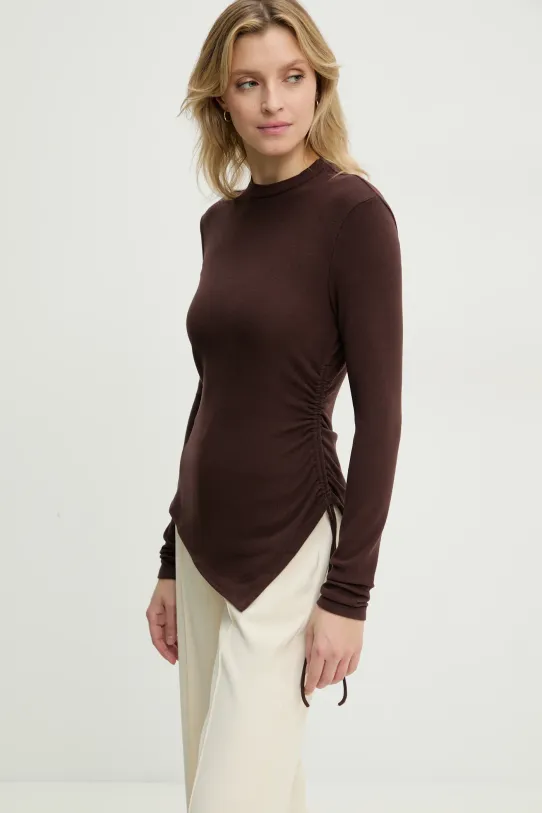 Halenka Answear Lab slim hnědá 23286.fos