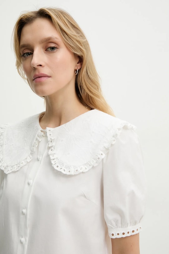Halenka Answear Lab hladký bílá Y01.fos