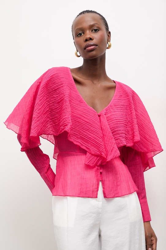 Ρούχα Πουκάμισο Answear.LAB 24231YT.HWK ροζ