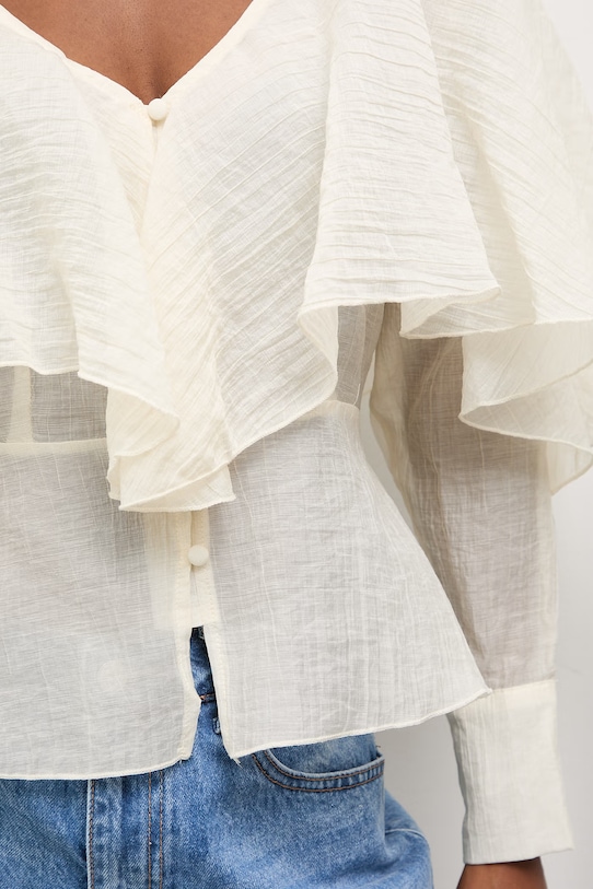 Košeľa Answear.LAB 24231YT.HWK béžová