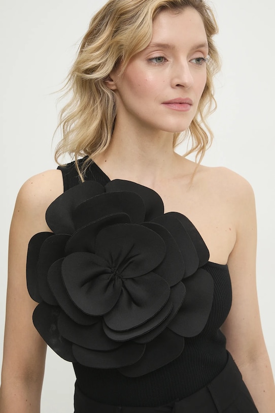 Answear Lab bluza imprimeu negru C76002.hos