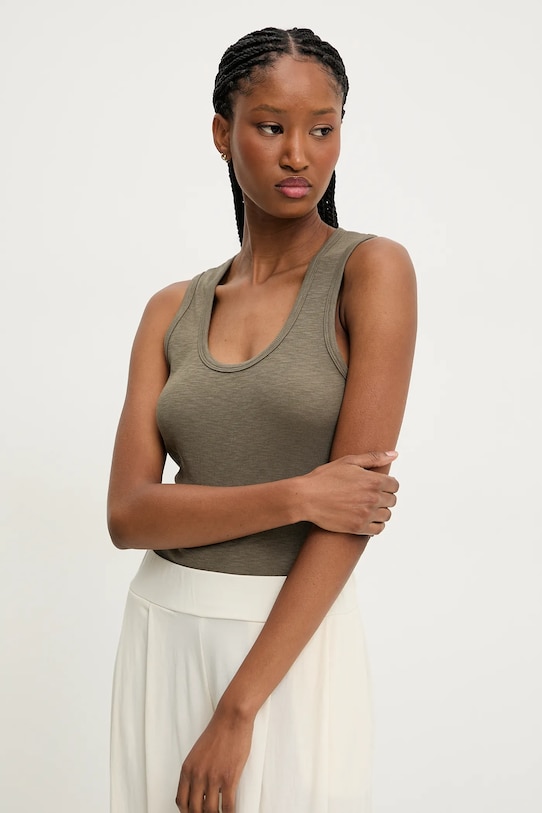 Answear Lab top uni verde 5378.IKK