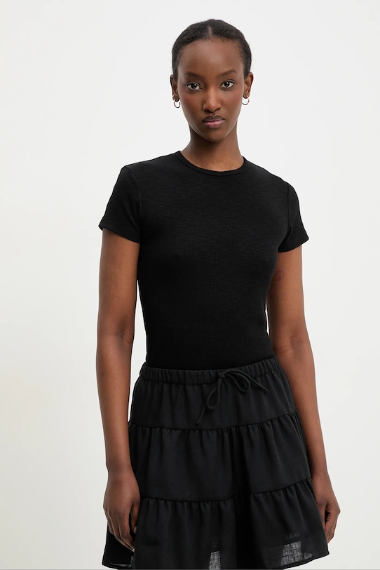 Футболка Answear Lab slim чёрный 5377.IKK