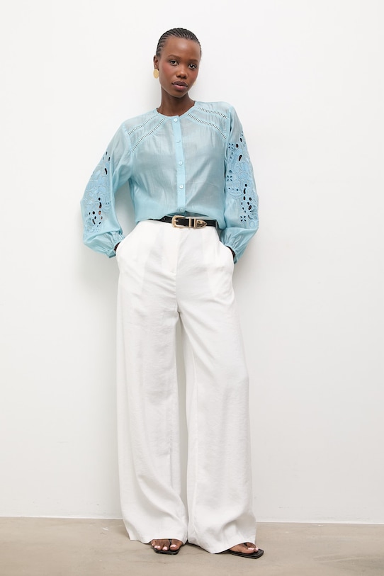 Answear Lab cămașă 2755.ios albastru WW25