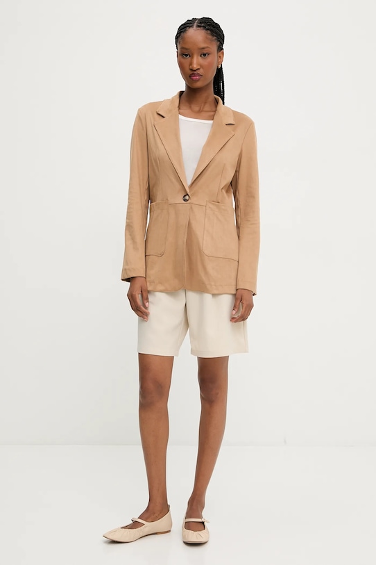 Majica z dolgimi rokavi Answear.LAB 2082.IWK bela WW25