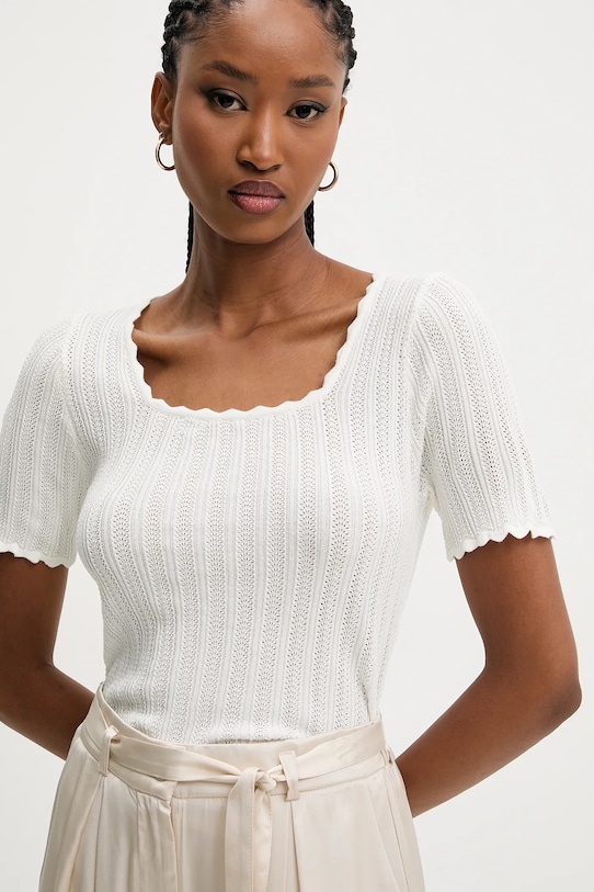 Answear Lab pulover alb HL015.flk