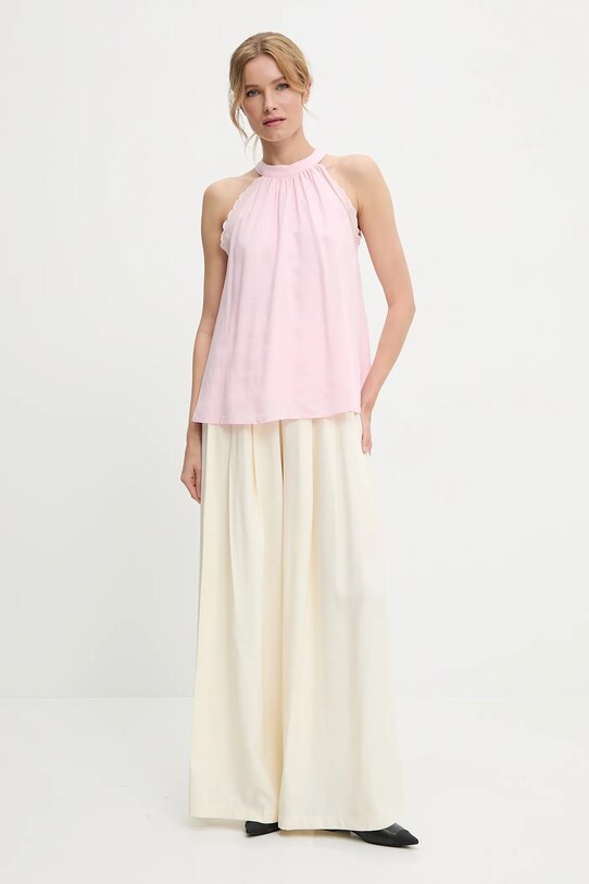 Answear Lab blusa di lino lx25403.6.fos rosa WW25